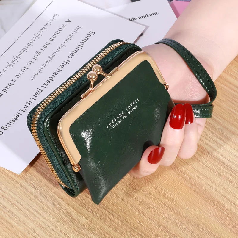 Monedero pequeño Verde oscuro