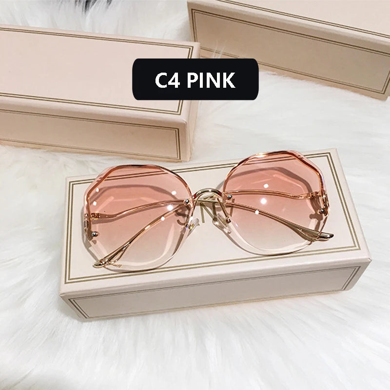 Gafas redondas sin monturas C4 Luxury Sunglasses