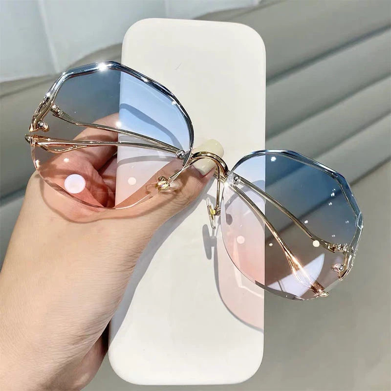 Gafas redondas sin monturas