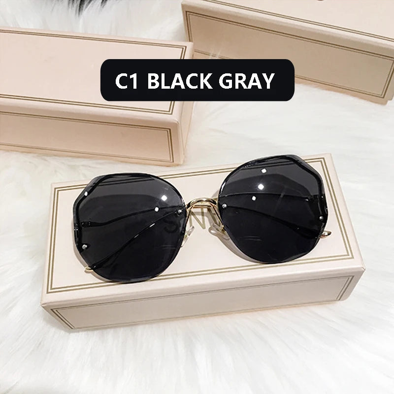 Gafas redondas sin monturas C1 Luxury Sunglasses