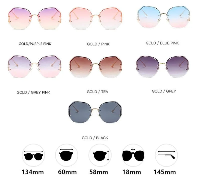 Gafas redondas sin monturas