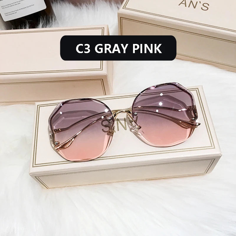 Gafas redondas sin monturas C3 Luxury Sunglasses