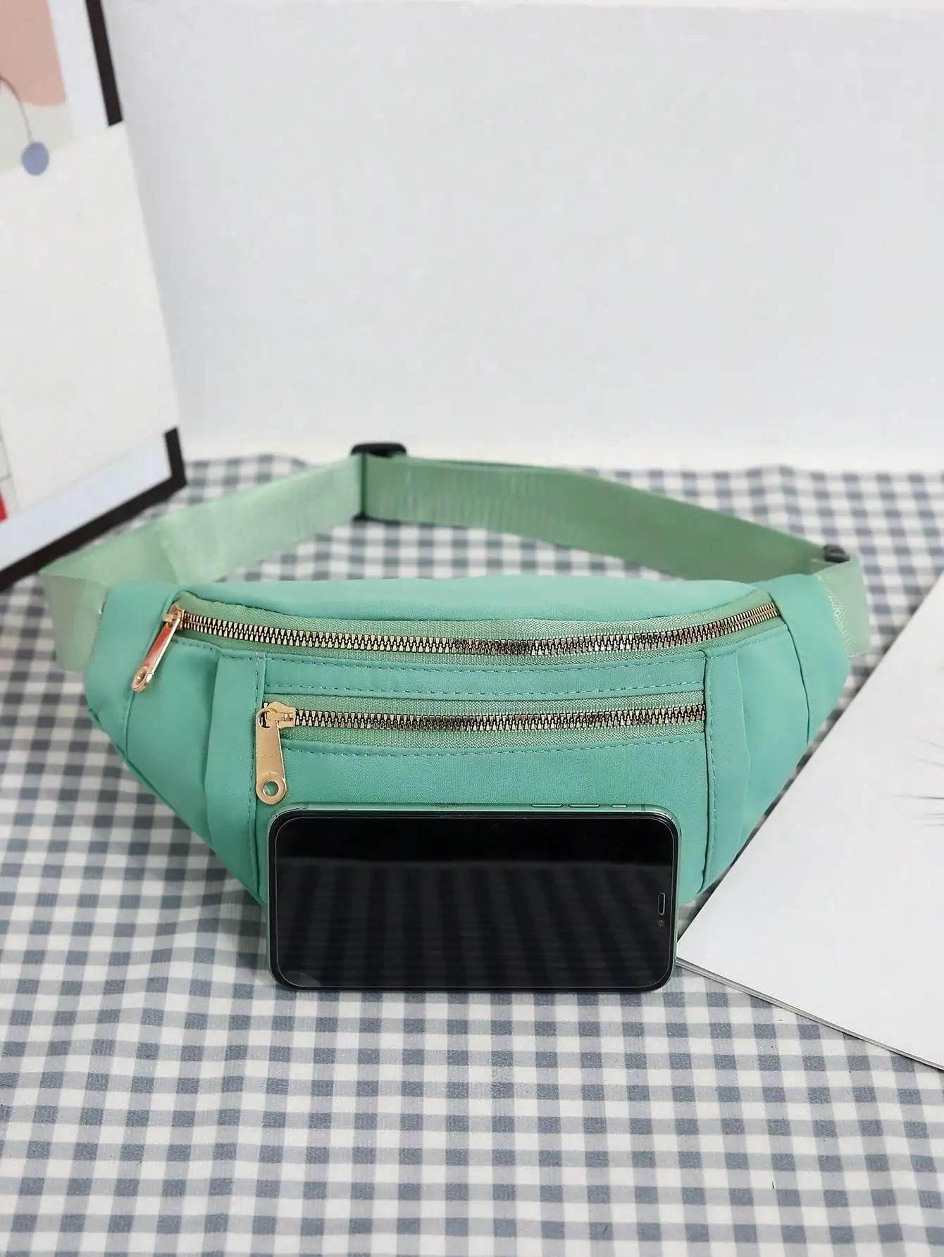 Bolso bandolera cruzada color solido - Kamivashop