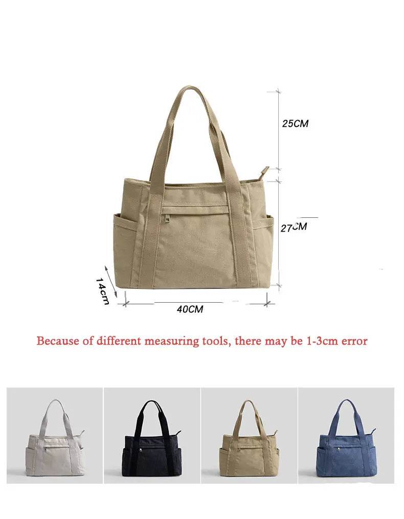 Bolso de gran capacidad de lona - Kamivashop