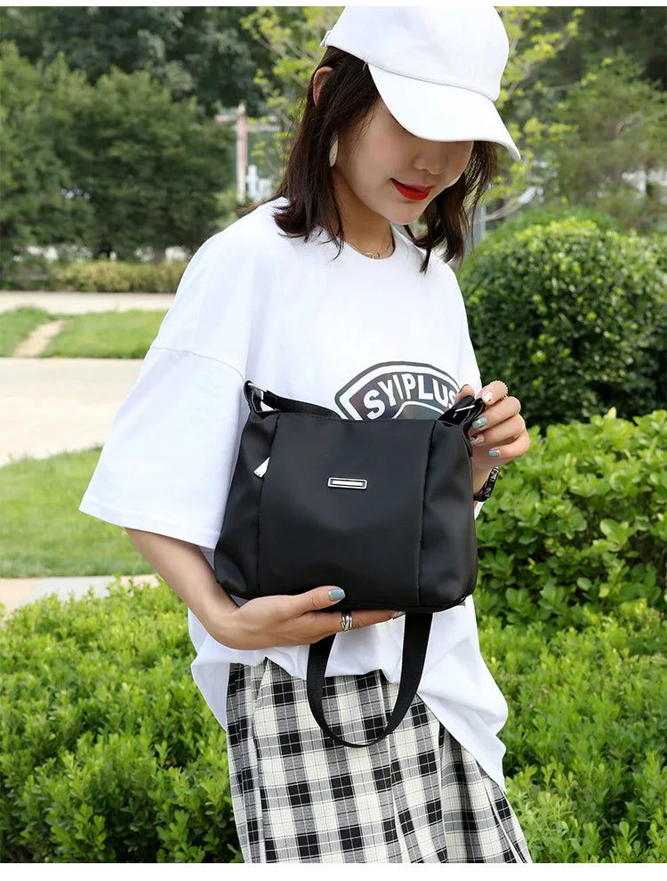 Bolso de nailon Negro