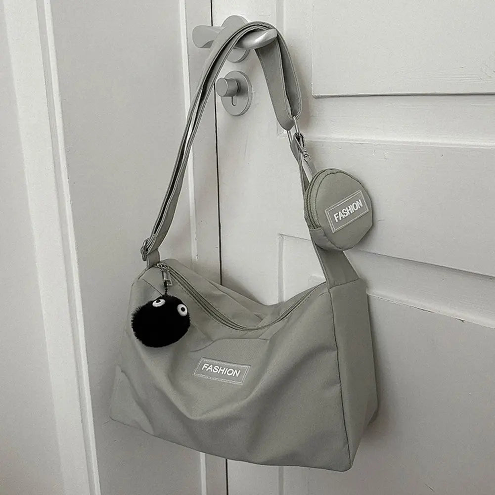 Bolso informal con cremallera Verde