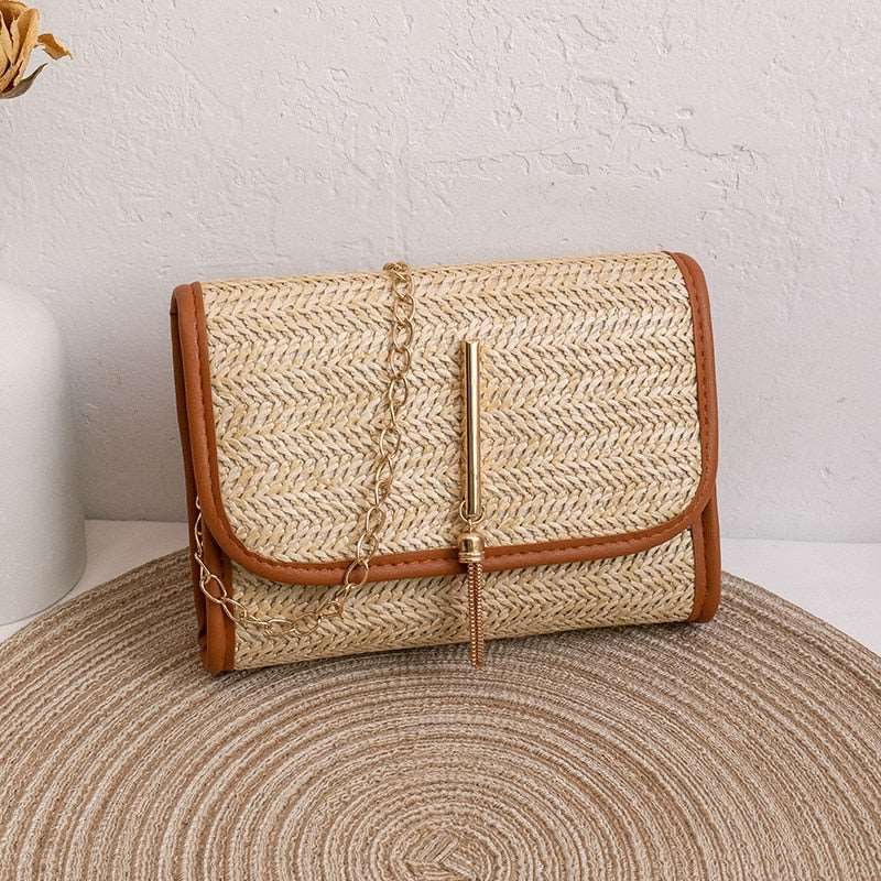 Bolso mini cuadrado Marrón 18.5x4x14cm