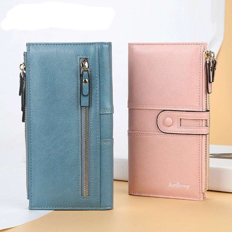 Cartera larga color solido