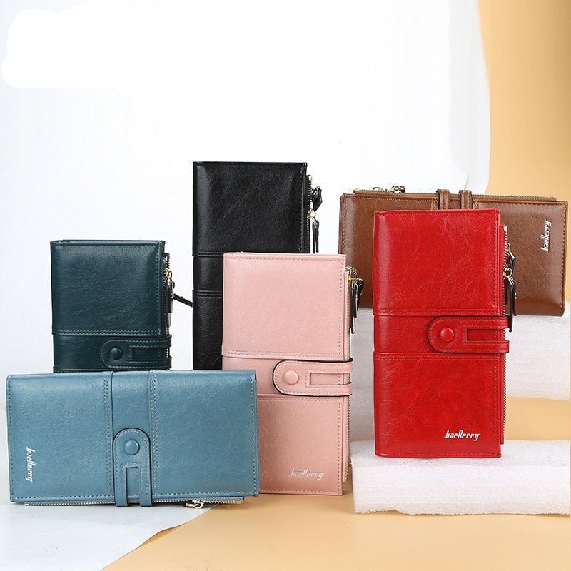 Cartera larga color solido
