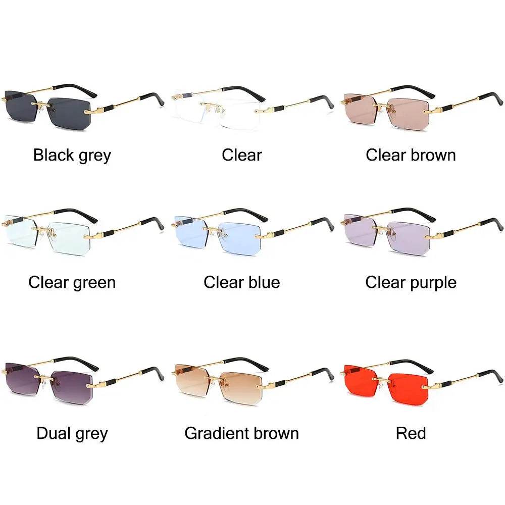 Gafas de sol rectangulares sin montura - Kamivashop