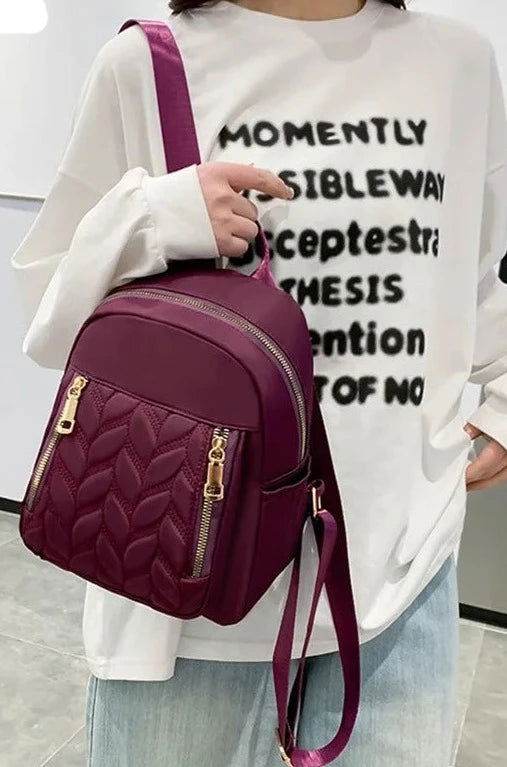 Mochila color sólido de nailon - Kamivashop