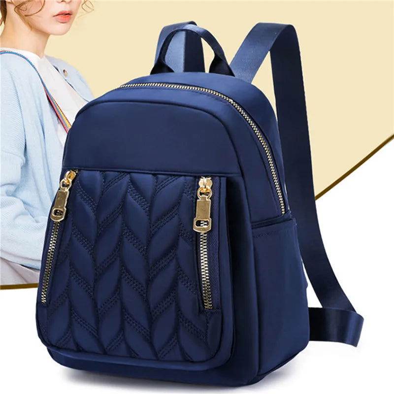 Mochila color sólido de nailon - Kamivashop