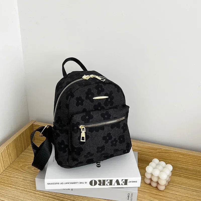 Mochila con estampado de flores - Kamivashop