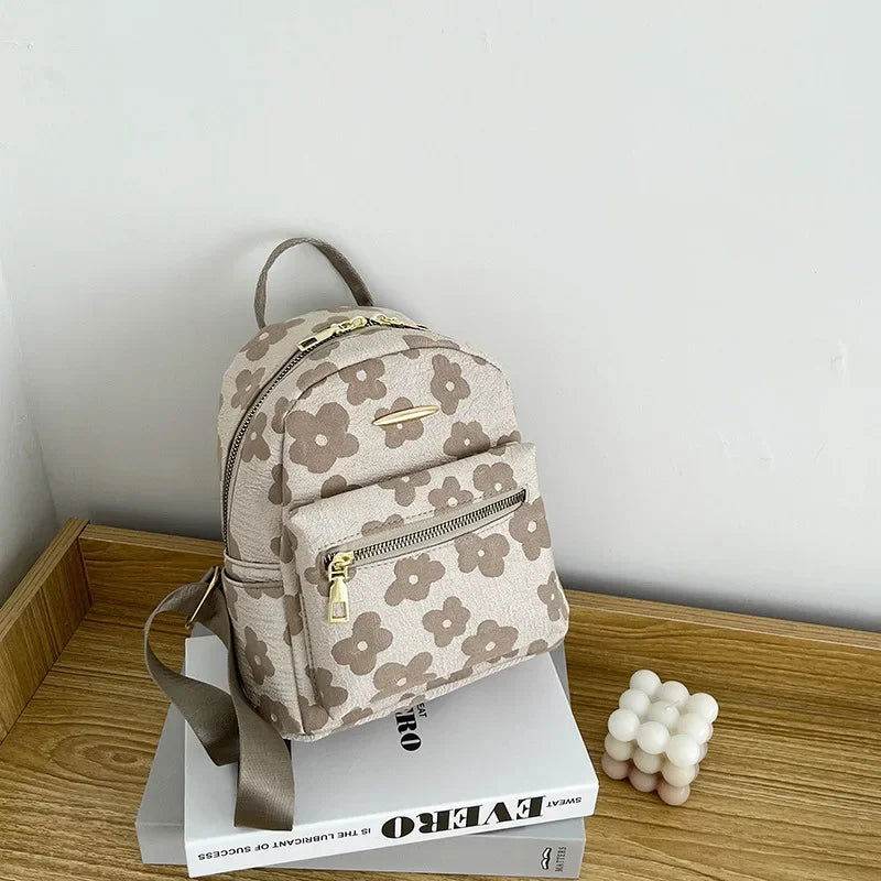 Mochila con estampado de flores - Kamivashop