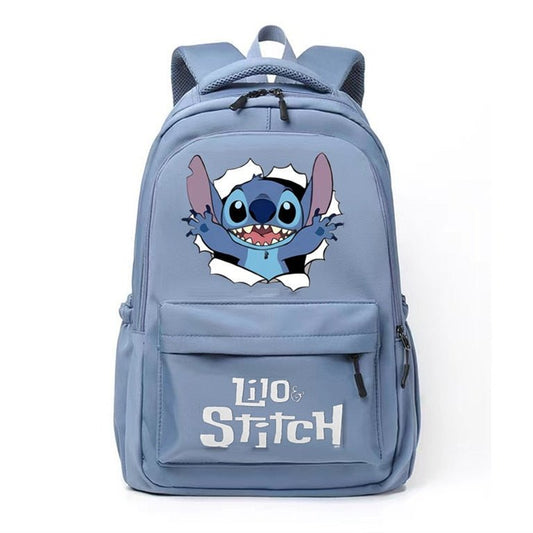 Mochila escolar de Stitch en color solido 1 45x30x15cm