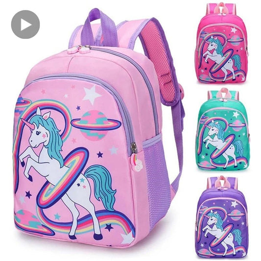 Mochila escolar diseño unicornio
