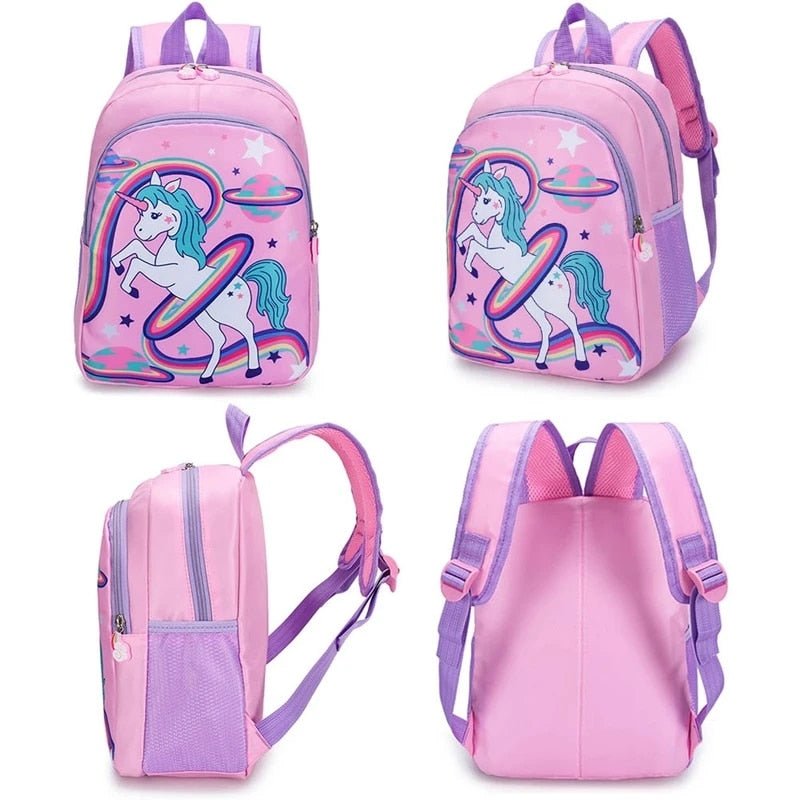 Mochila escolar diseño unicornio