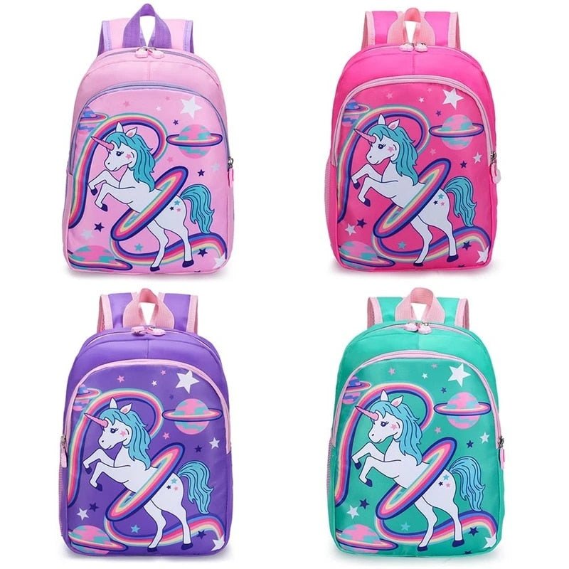 Mochila escolar diseño unicornio
