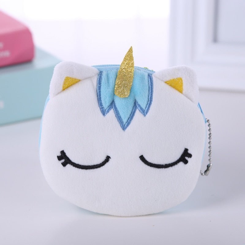 Monedero unicornio Azul