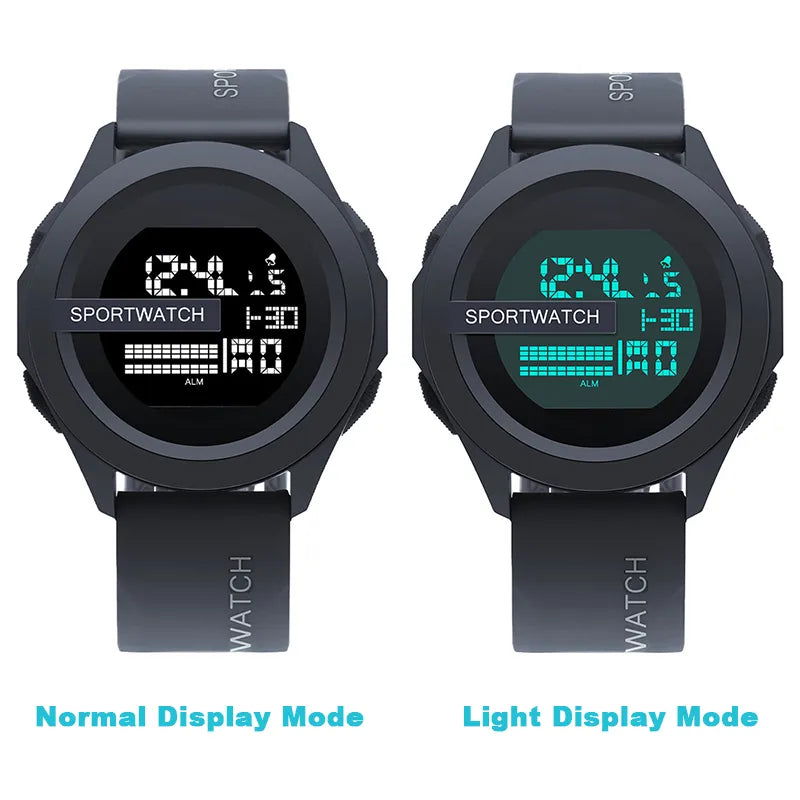 Reloj digital LED multifunción