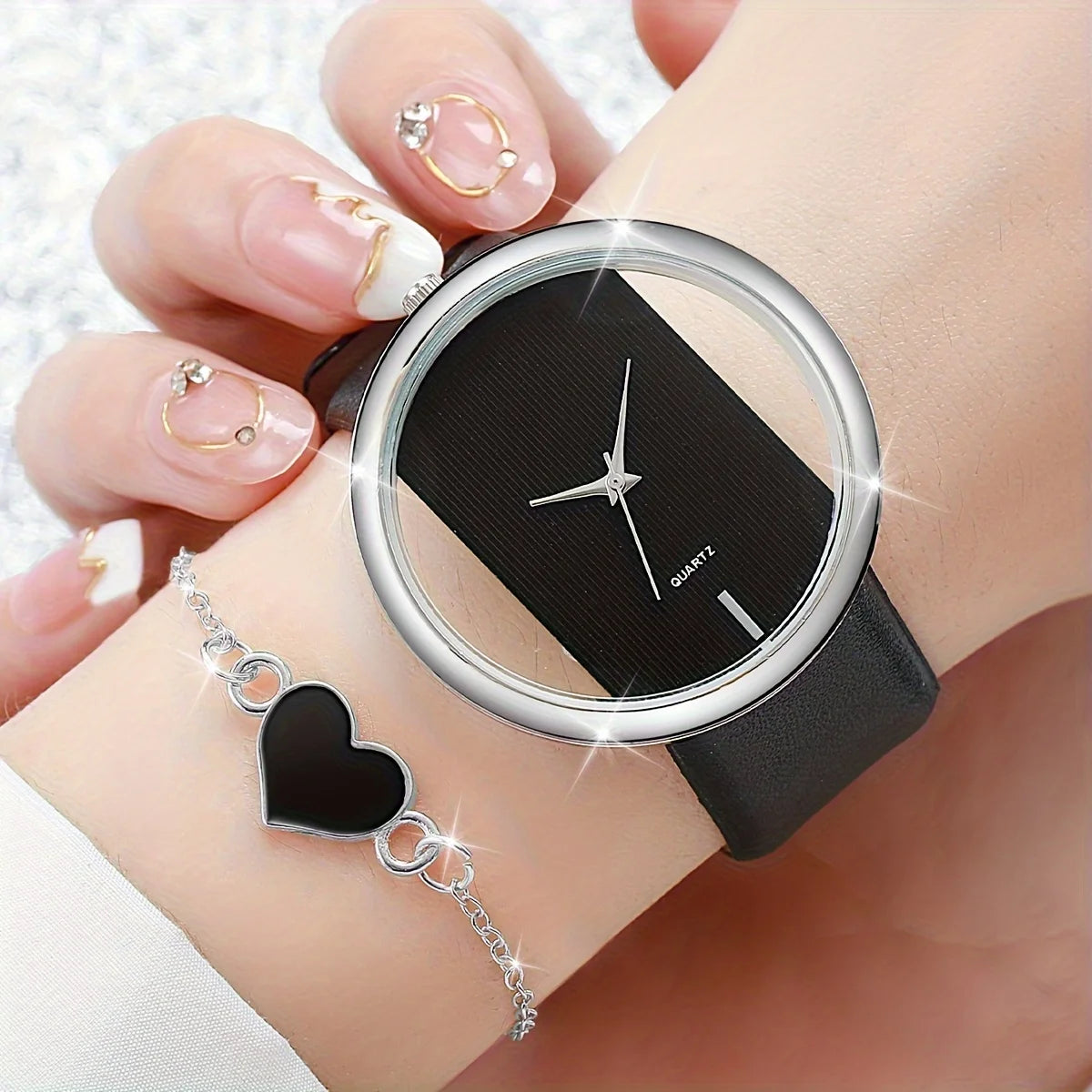 Reloj con pulsera de corazón HH10009