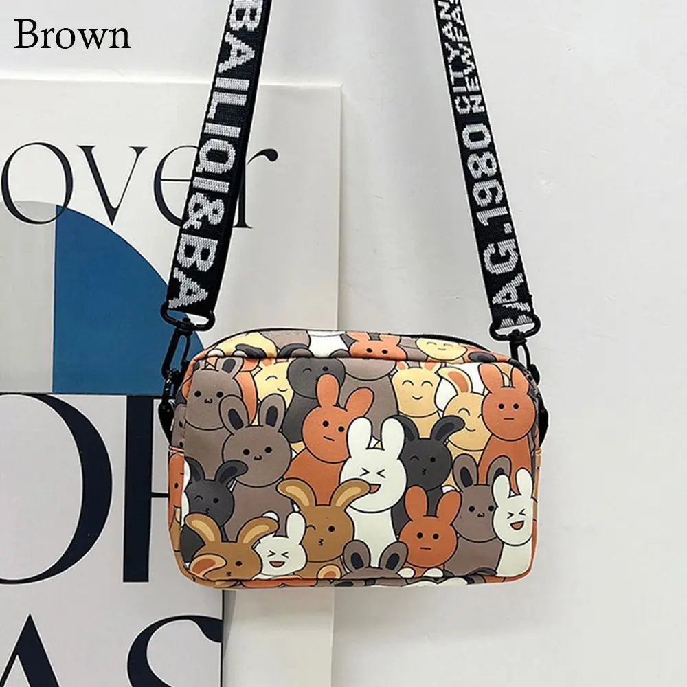 Bolso dibujos de conejito Marrón