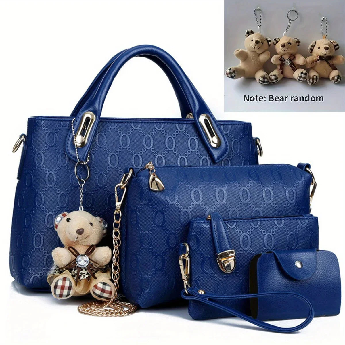 Conjunto de bolso 4 piezas Azul
