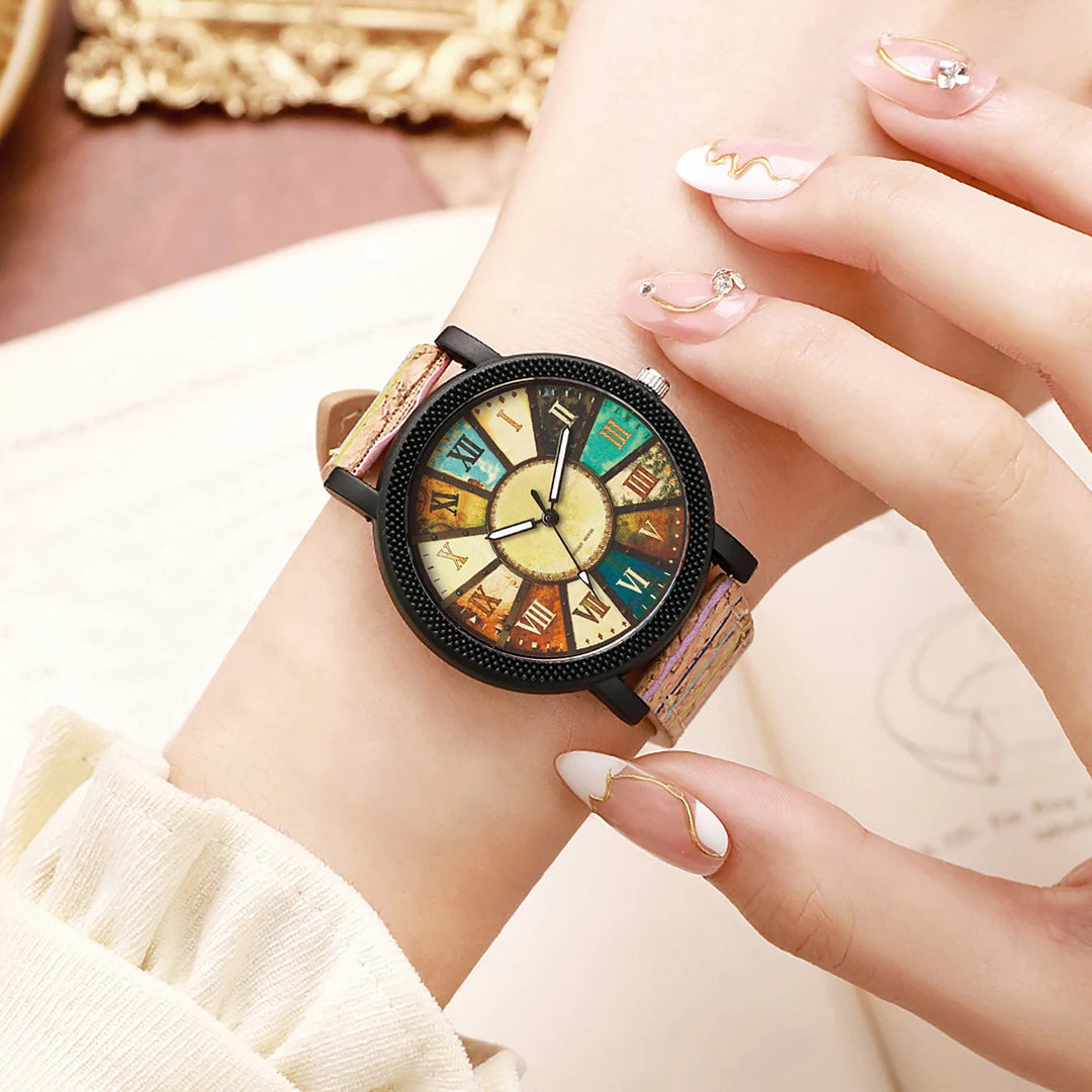 Reloj retro con color