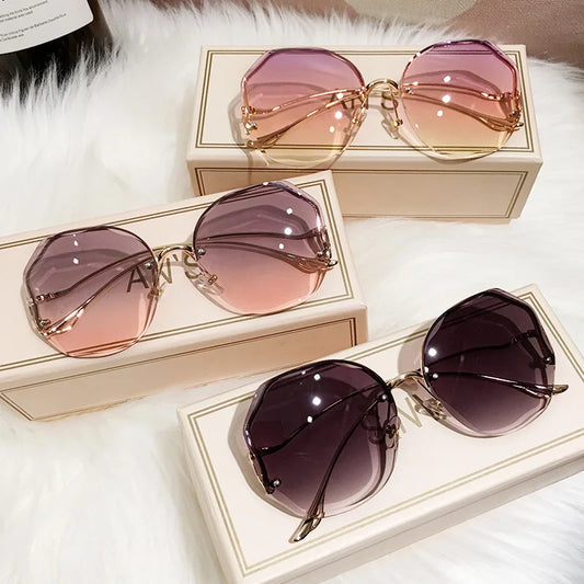 Gafas redondas sin monturas