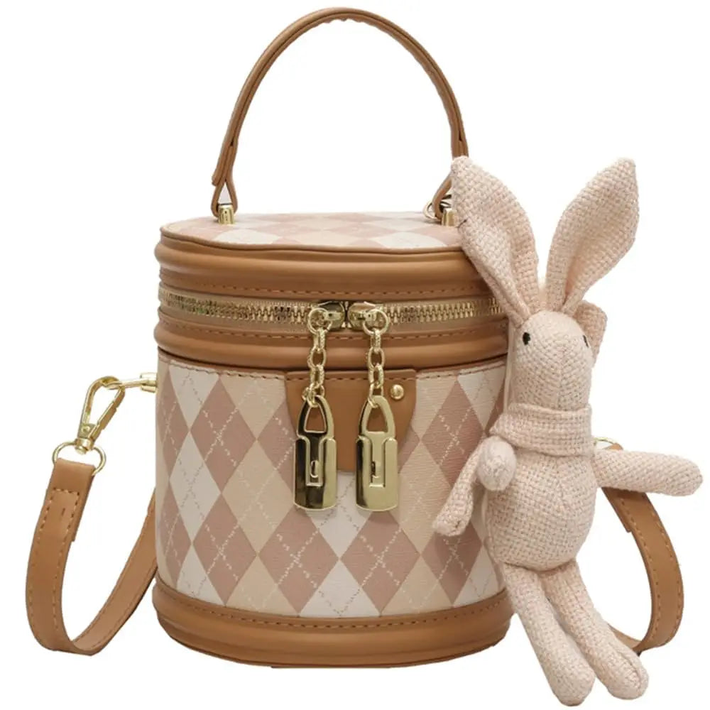 Bolso pequeño Caqui-con muñeca
