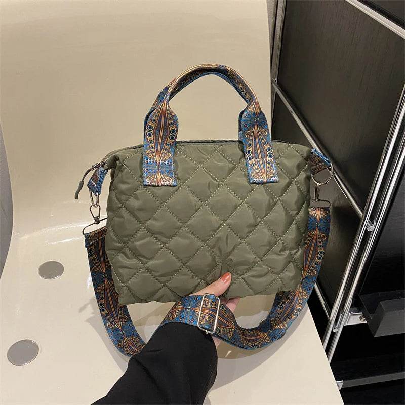 Bolso acolchado de nailon - Kamivashop
