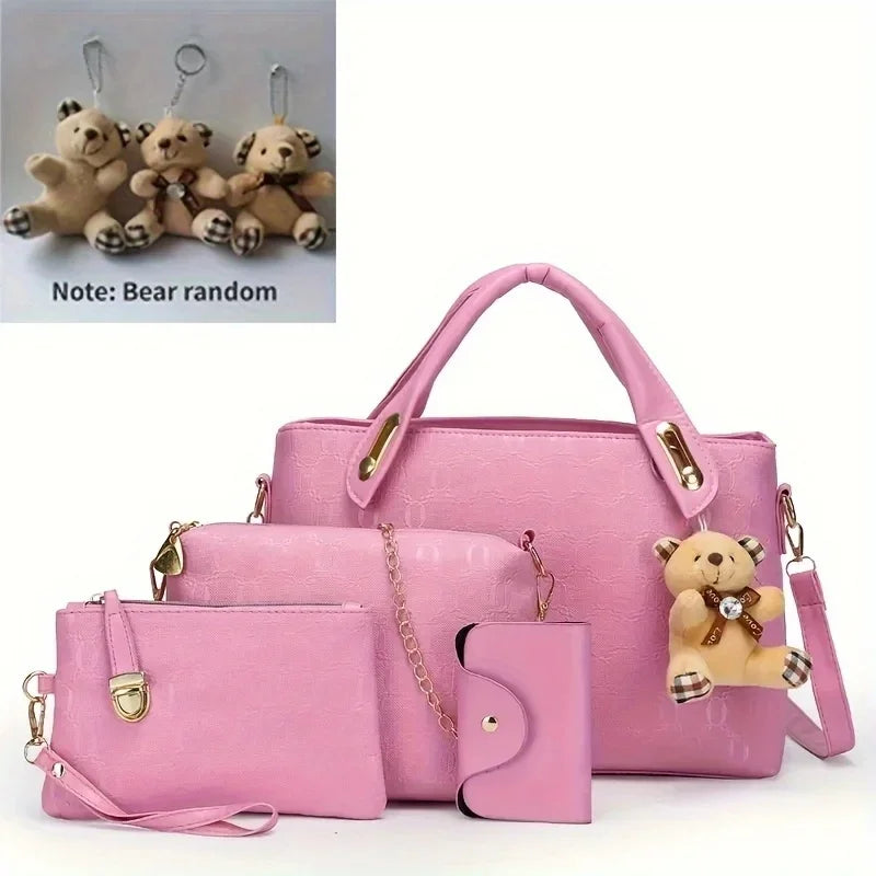 Conjunto de bolso 4 piezas Taro morado