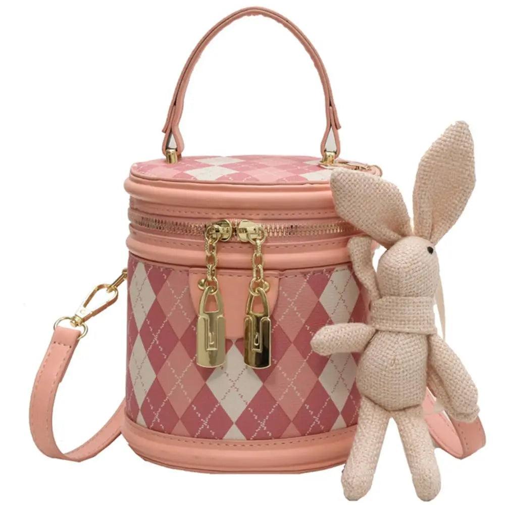 Bolso pequeño Rosa con muñeca