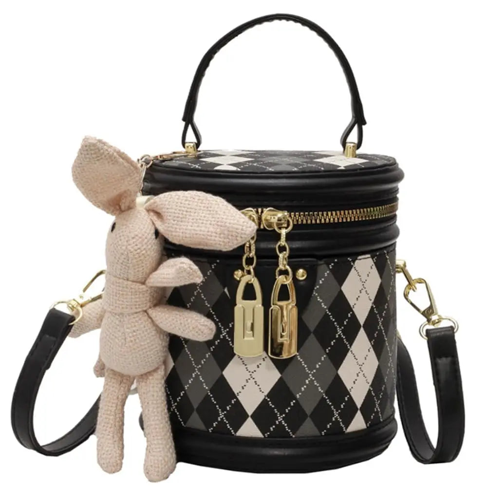 Bolso pequeño Negro-con muñeca