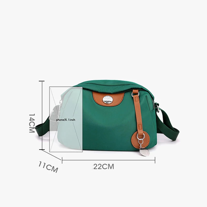 Bolso cruzado impermeable de nailon